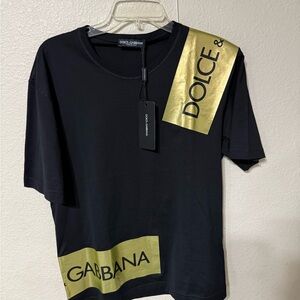 Dolce & Gabbana Black and gold Tshirt
